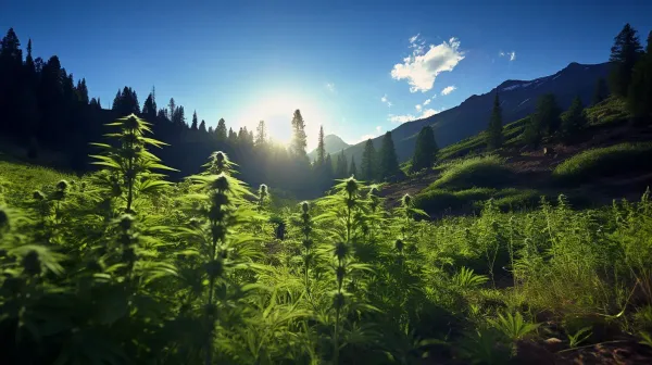 Landrace strains growing in the mountains, far from civilization