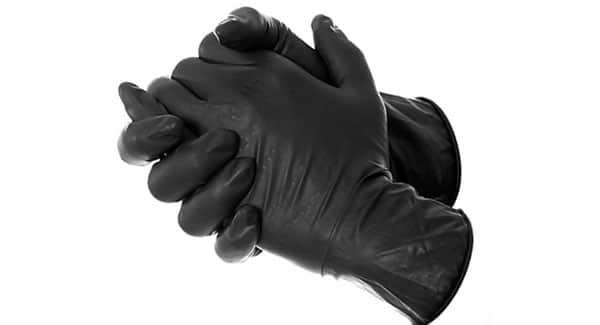 Latex gloves for wet trimming marijuana