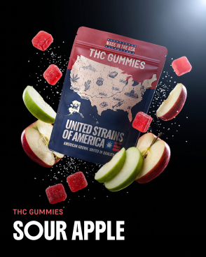 20mg Sour Apple Delta 9 THC Gummies