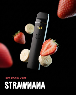 Strawnana Live Rosin THCa Vape 1G